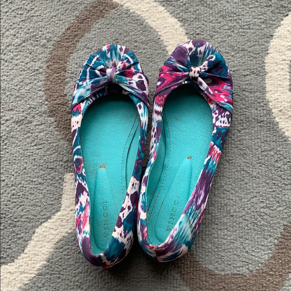 Teal purple and magenta flats